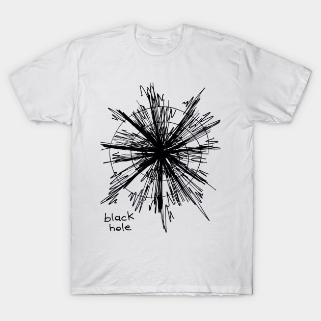 Black Hole T-Shirt by cl4ud14